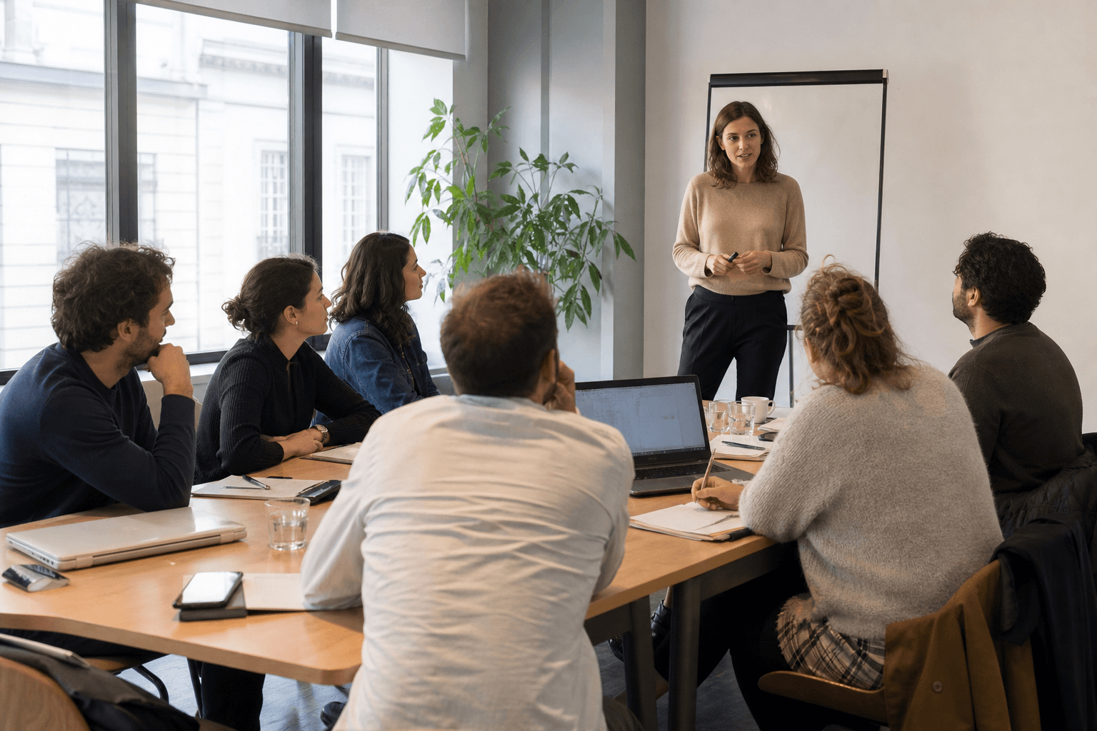 Une équipe construit sa transition IA avec une facilitatrice